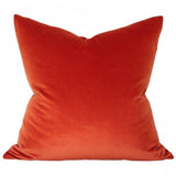 rust velvet designer pillow