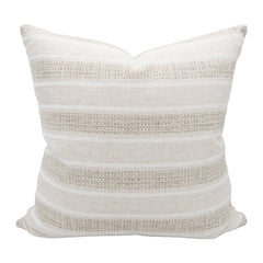 Boardwalk Stripe Sand Designer Pillow