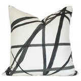 Channels Ebony and Ivory Designer Pillow | Arianna Belle