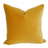 Golden Yellow Velvet Designer Pillow | Arianna Belle