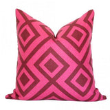 La Fiorentina Wine & Magenta designer pillow