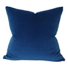 Marine Blue Velvet designer pillow