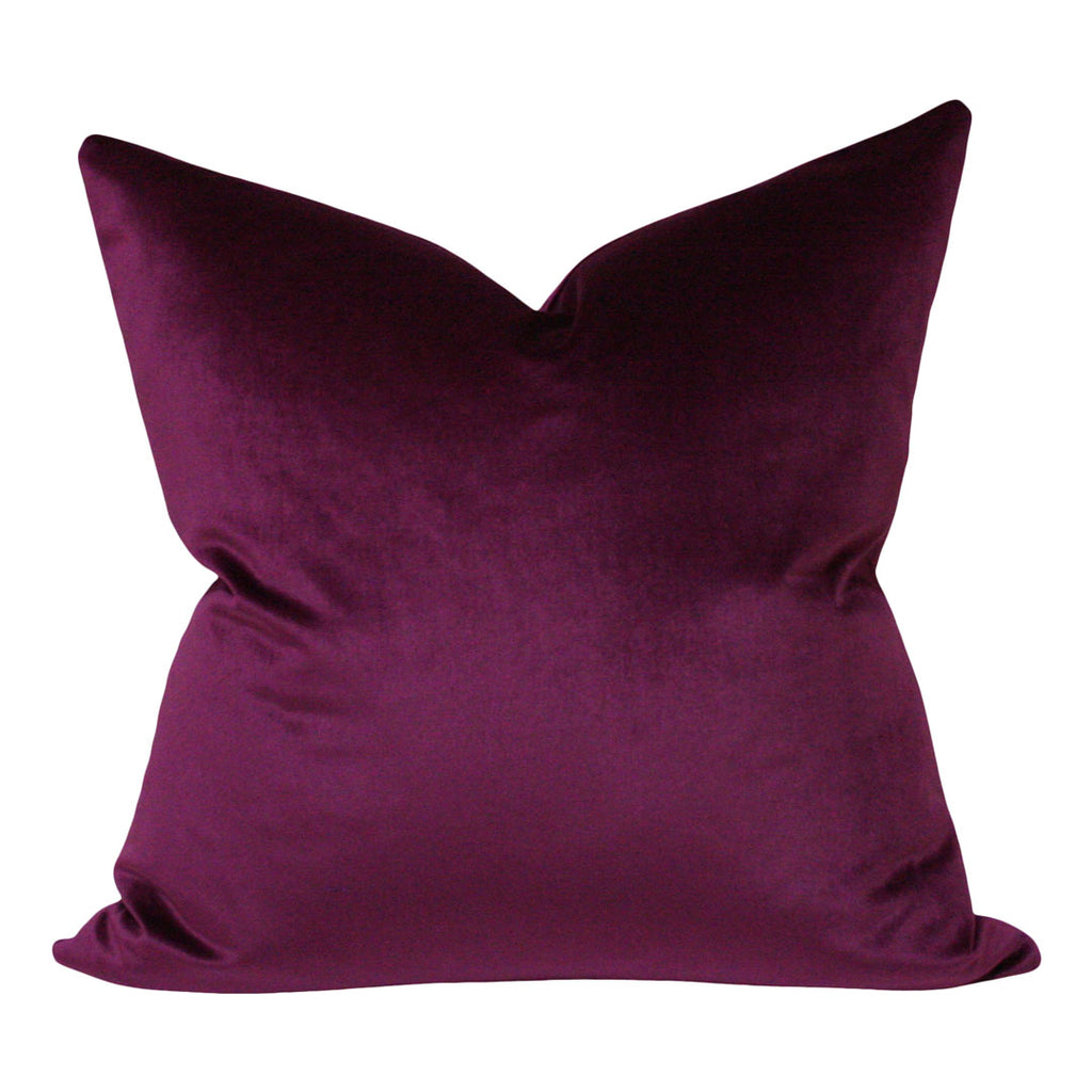 Home Brilliant Purple Pillows Covers Sofa Pillows Set of 2 Decorative  Striped Velvet Throw Pillow Cases, 40cm, 16 x 16 Inch, Eggplant