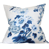 Pyne Hollyhock Indigo Blue Designer Pillow | Arianna Belle