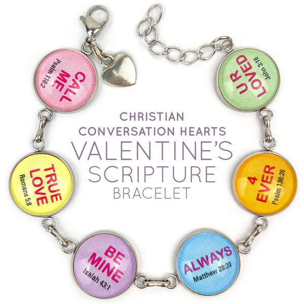 Fruit of the Spirit Scripture Bracelet – Galatians 5 Glass Charm Stainless  Steel Bible Verse Bracelet