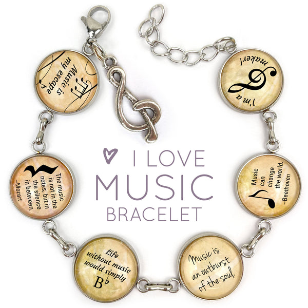 Books Charm Bracelet