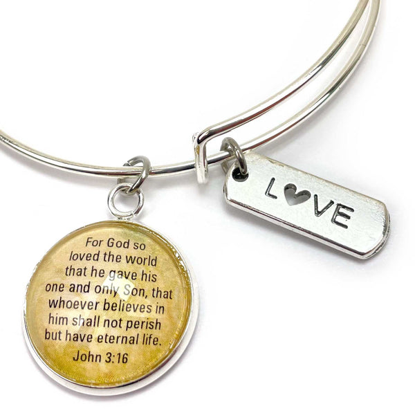 DIY Easter Scripture Charm Bangle Bracelet Making Kit