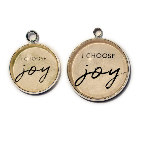 Joy Necklace, Joy Jewelry, Find Hope Love and Joy Charm, Choose Joy, Today  I Choose Joy, an Inspring Engraved Disc Pendant 