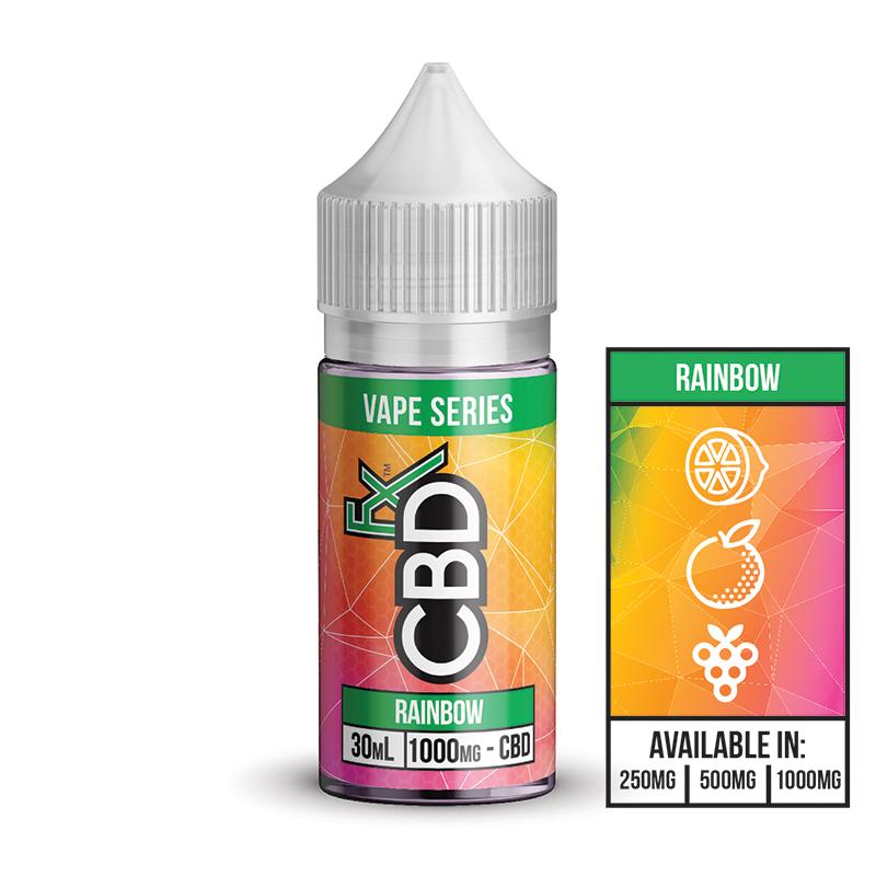 CBDFx Rainbow CBD Vape Juice | 30ml | 250mg to 1,000mg CBD ...