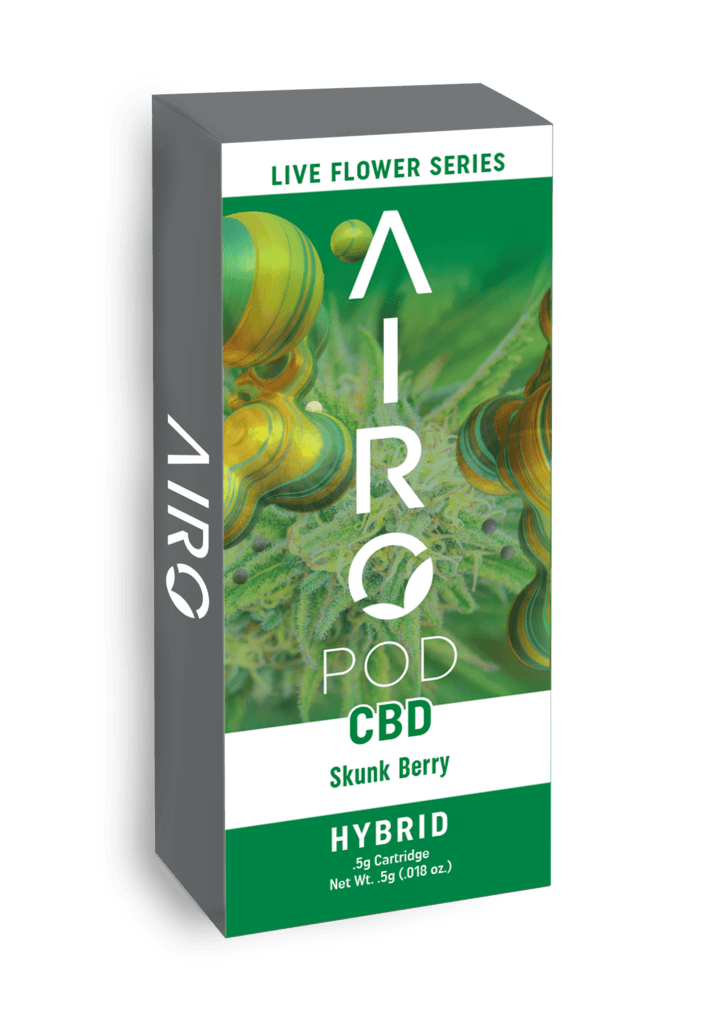 AiroPro CBD Live Flower Series - Skunk Berry CBD Cartridge - Hybrid