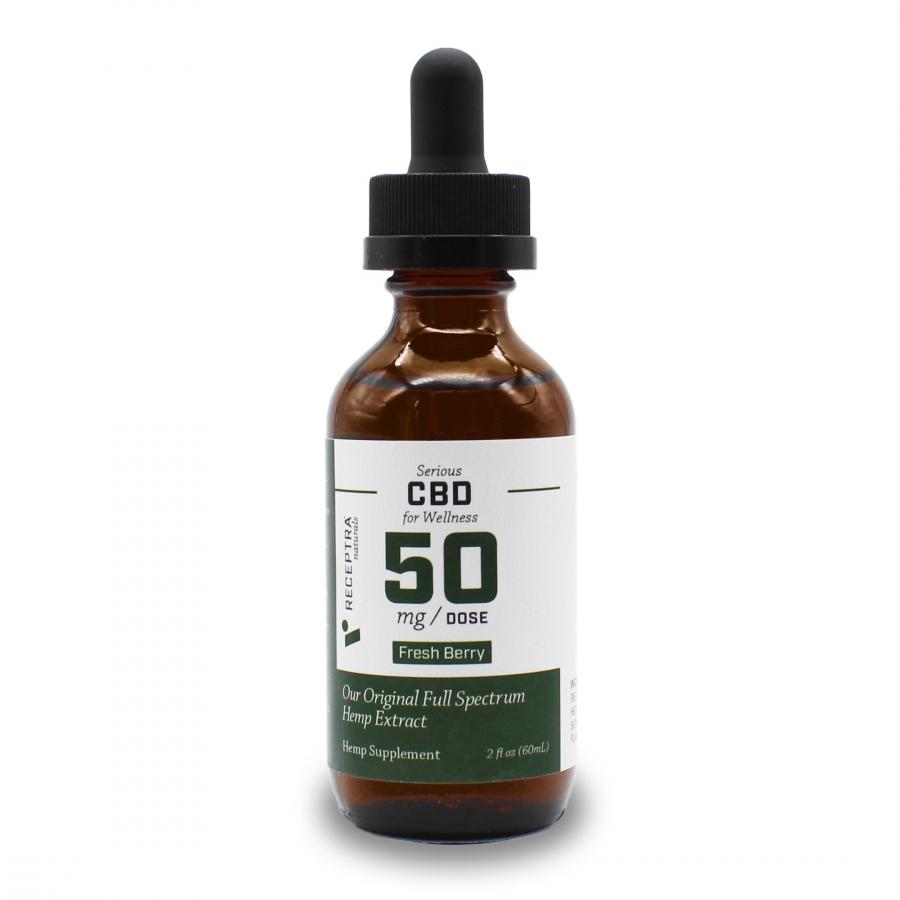 Receptra Naturals Serious Wellness CBD Tincture 50mg/dose