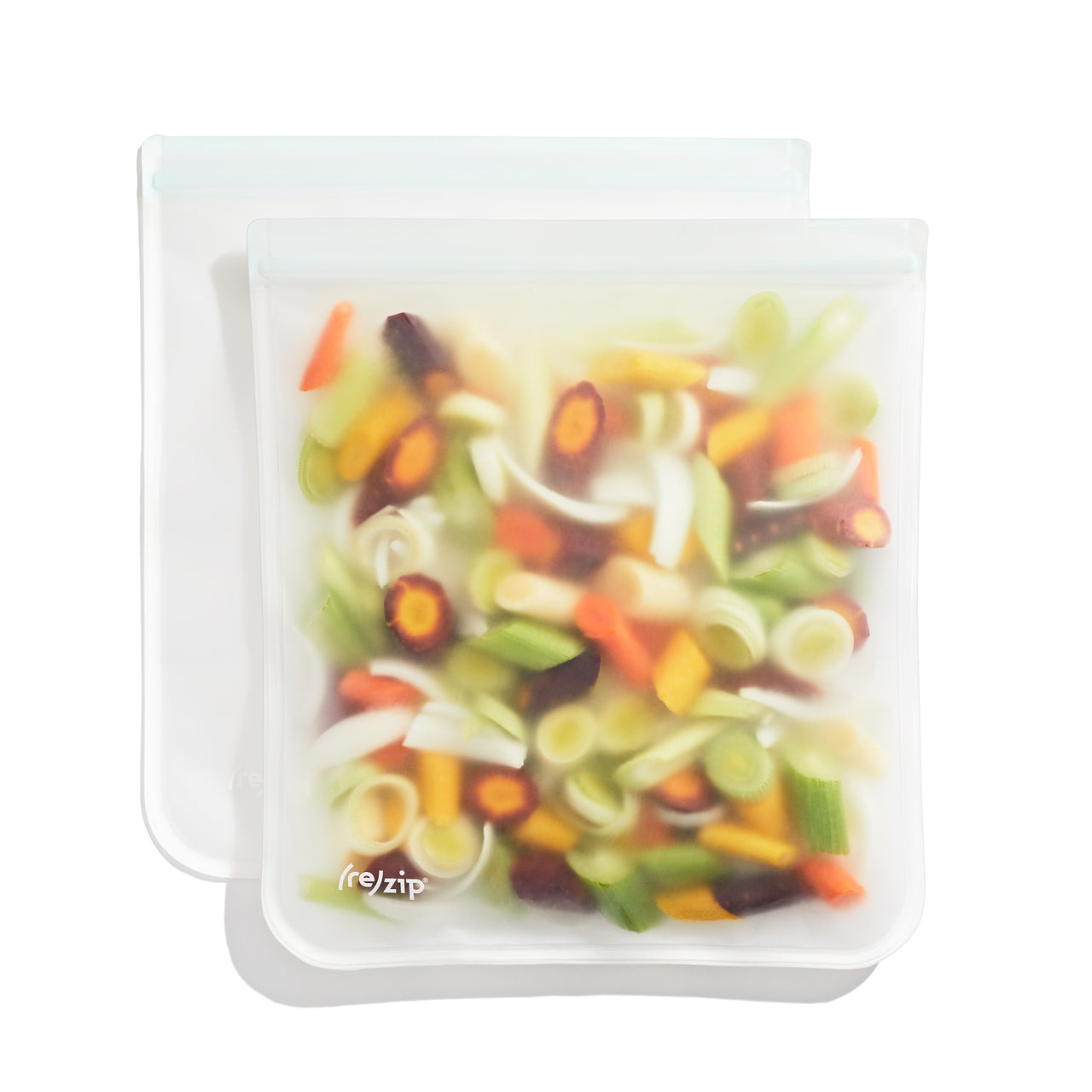 (re)zip Reusable Leak-proof Food Storage Bag Kit - Snack & Lunch - Clear -  5ct