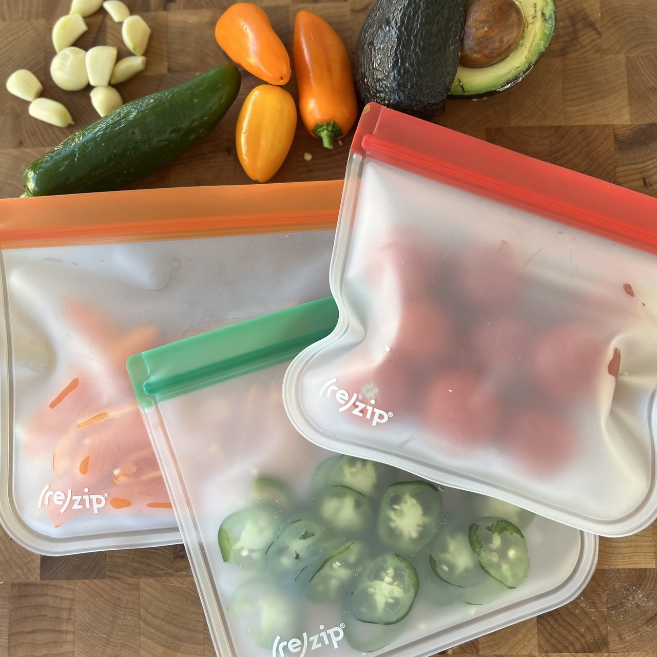 FreshDaddy™ Gallon-size Reusable Vacuum Zipper Bags with Ports