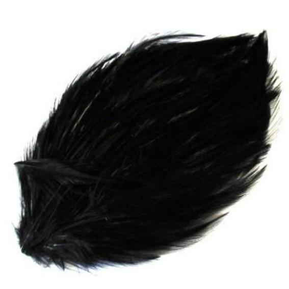 Coque Hackle Feather Pad - Black – Feather.com.au