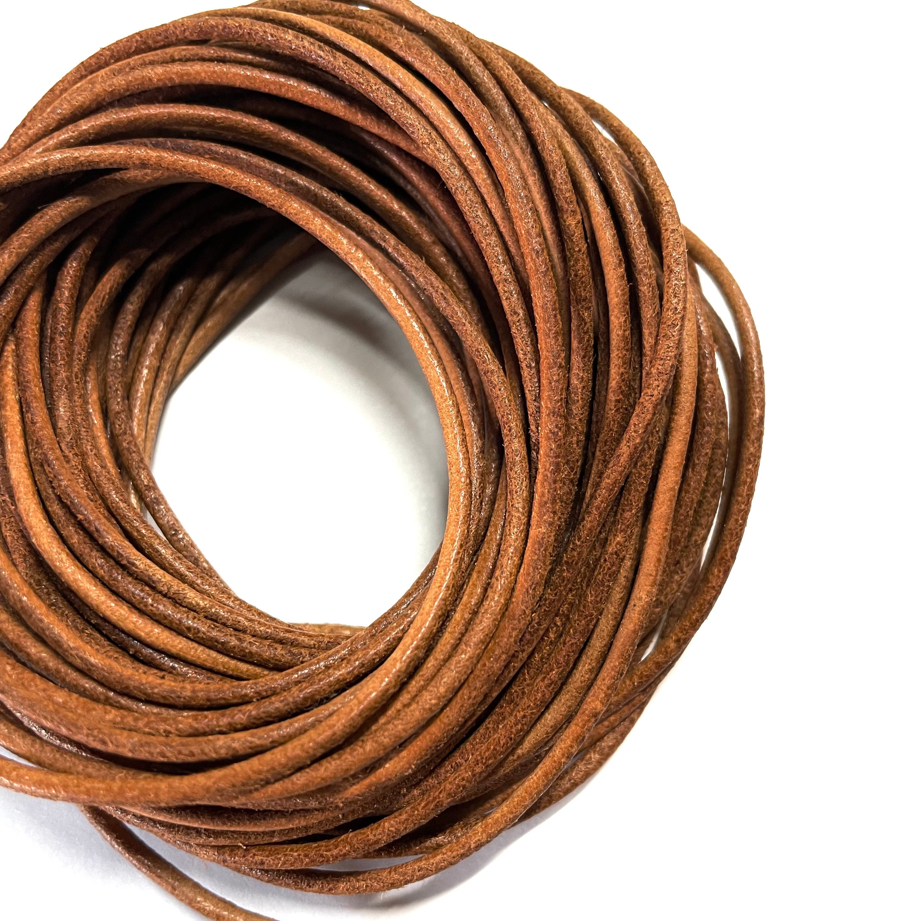 Greek Leather Cording - Brown 2mm