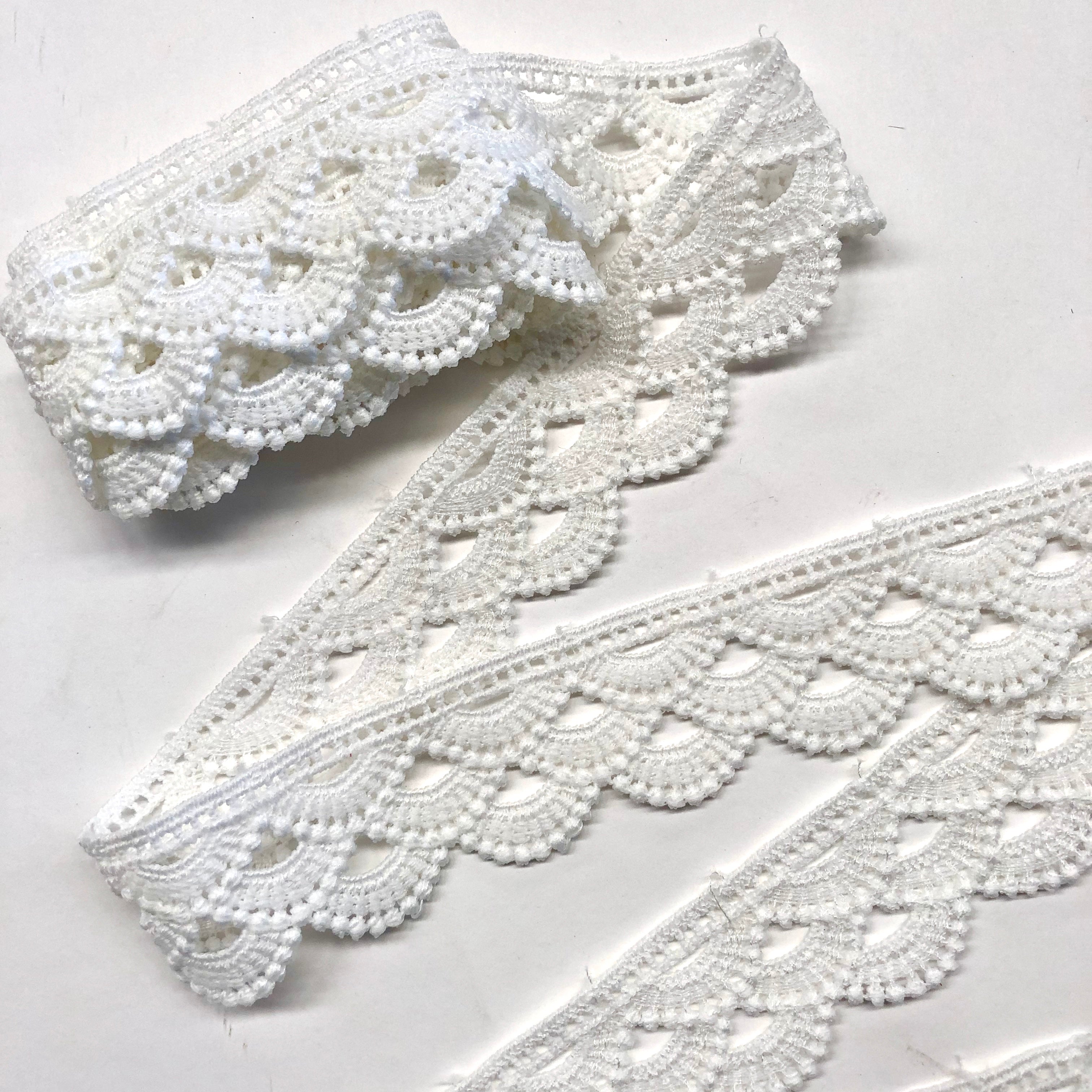 white lace ribbon roll