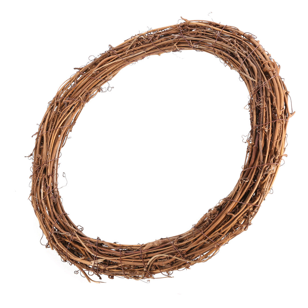 Natural Thick Grapevine Wreath Hoop Large 13