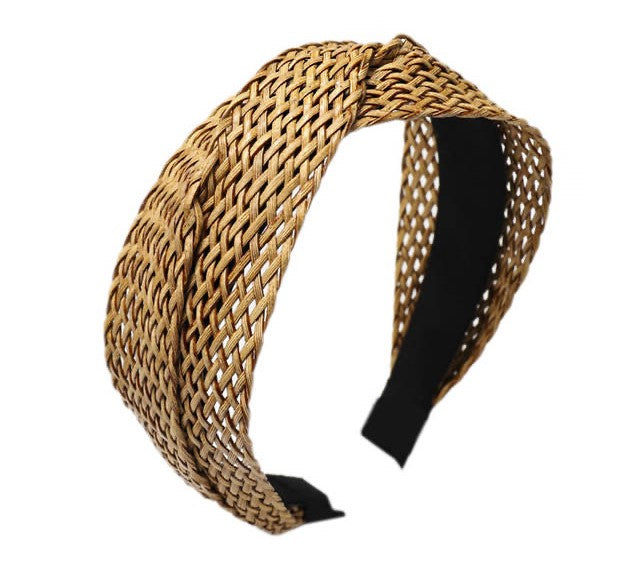 Woven Natural Rattan Headband Style 1 – Feather.com.au