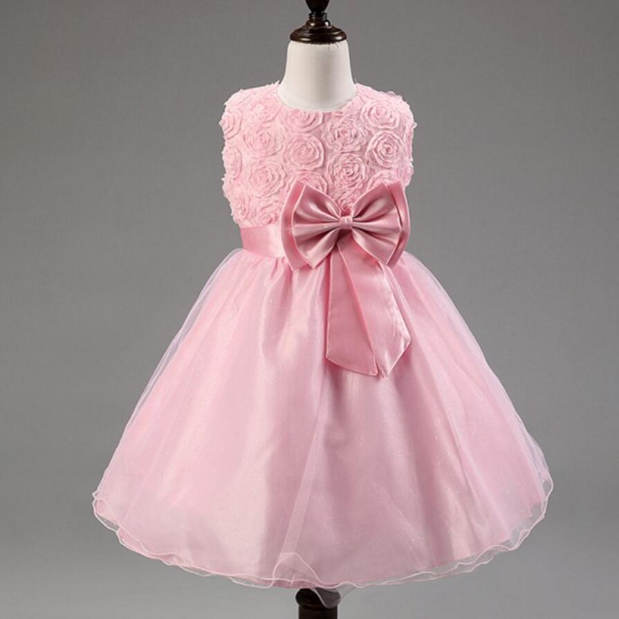 Pink Beautiful On Sale Lovely Flower Girl Dresses, Weding Cheap Little ...