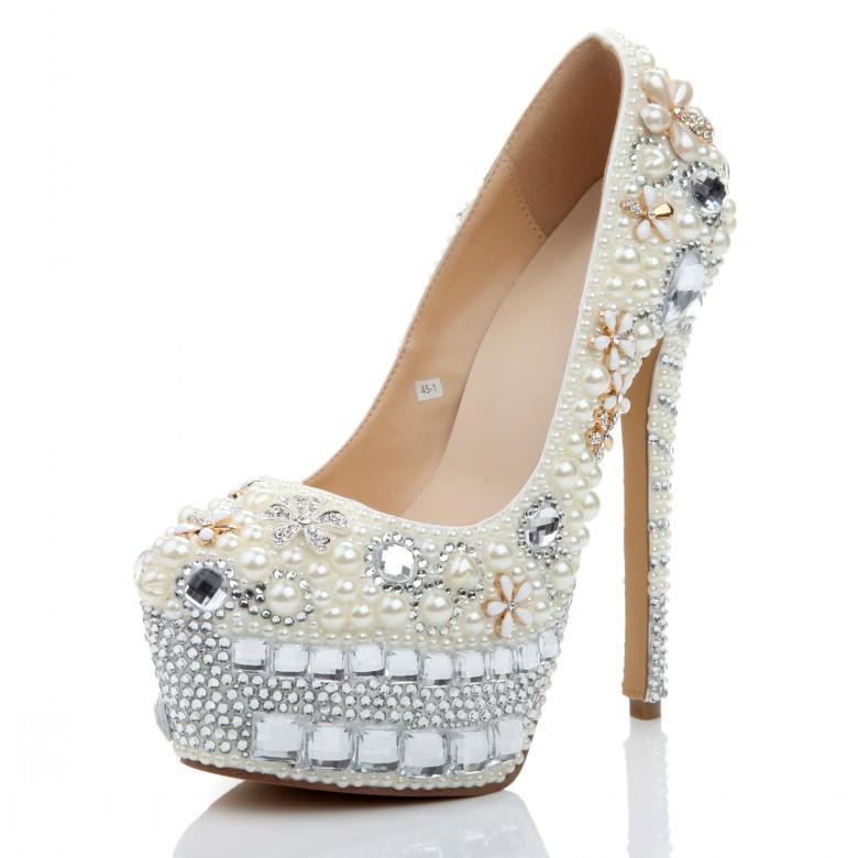 crystal heels wedding shoes