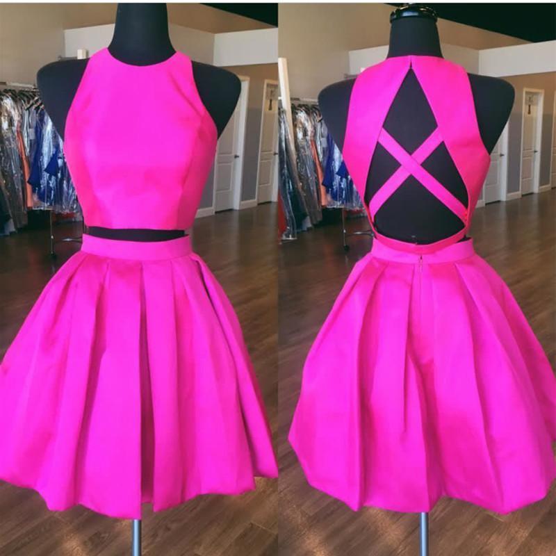 hot pink prom dresses 2018