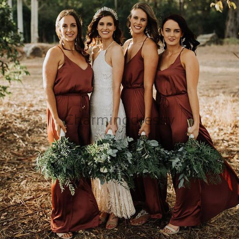 burnt orange bridesmaid dresses for sale