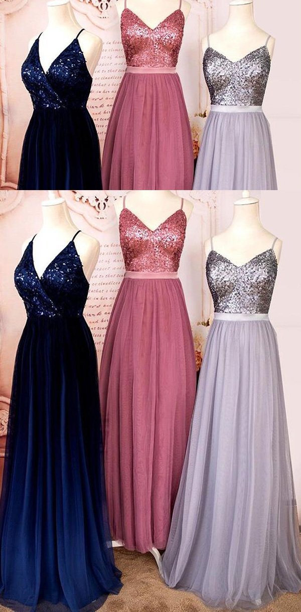 sparkly top bridesmaid dresses