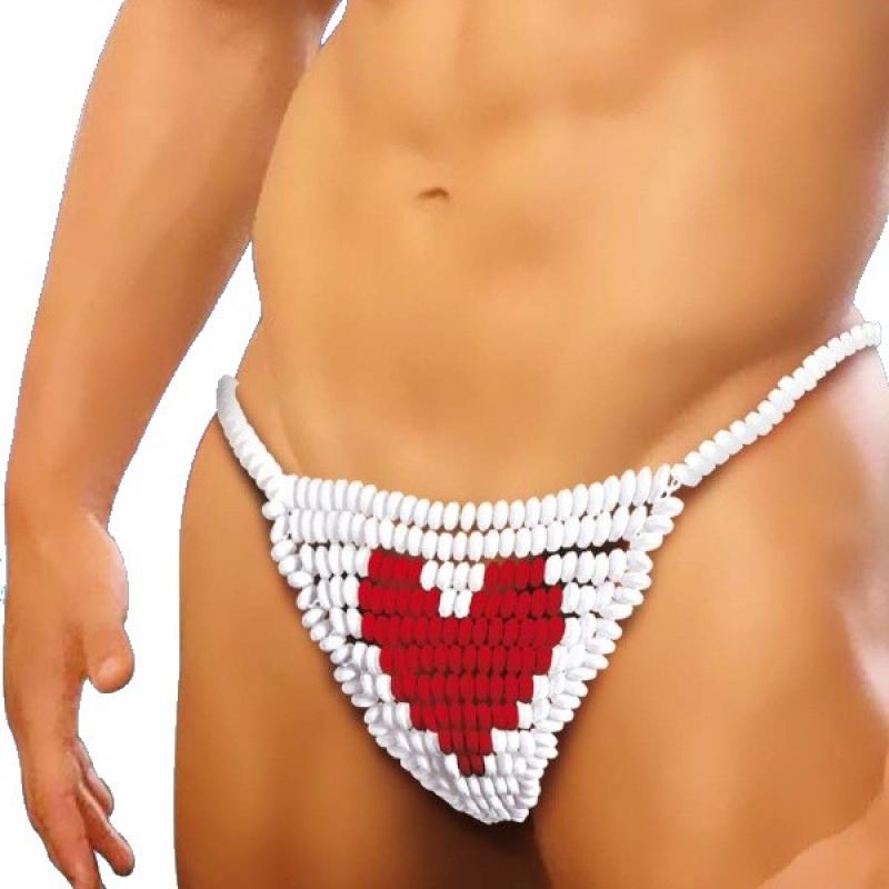 string paillette homme