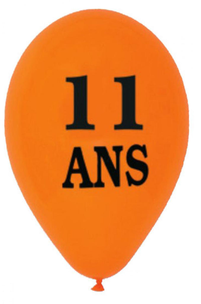 Ballons Anniversaire 11 Ans Par 10 Vivafiesta