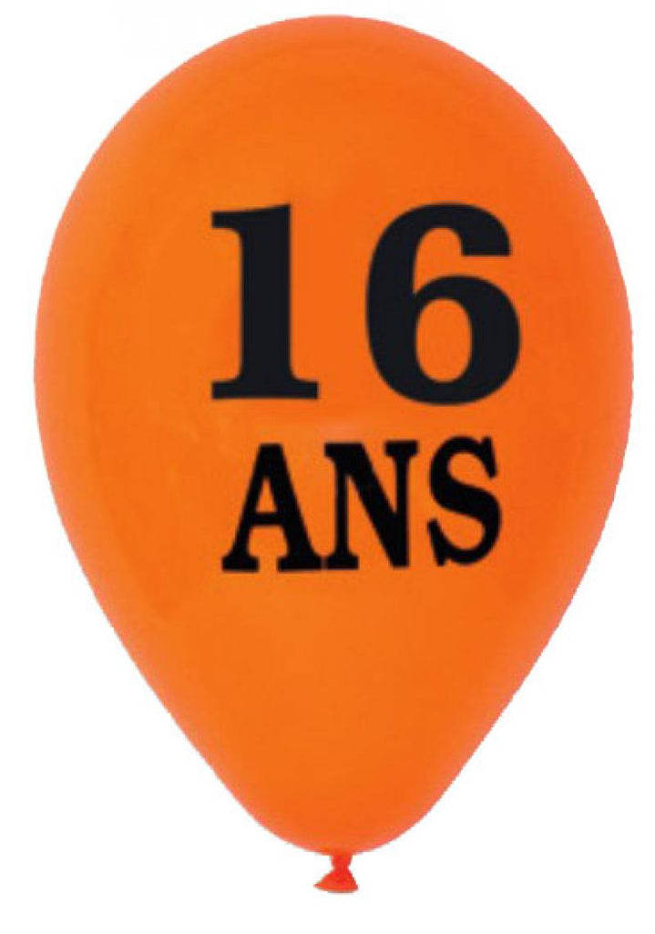 Ballons Anniversaire 16 Ans Par 10 Vivafiesta