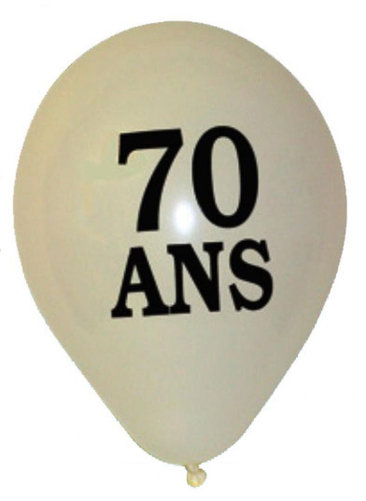 Ballons Anniversaire 70 Ans Par 10 Vivafiesta