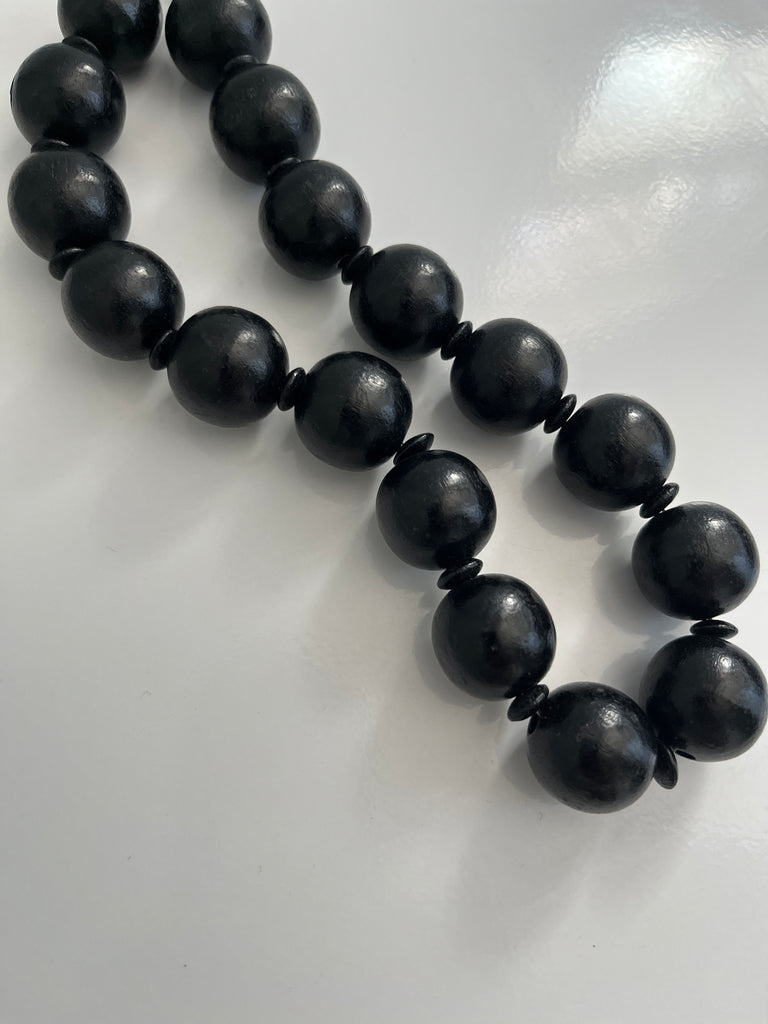Vintage 1980s Wooden Bead Necklace – THE GOOD FIND STORE