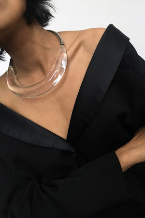 Vintage Clear Lucite Collar