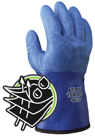 Showa Best 282 Atlas TEMRES Insulated Gloves, Waterproof