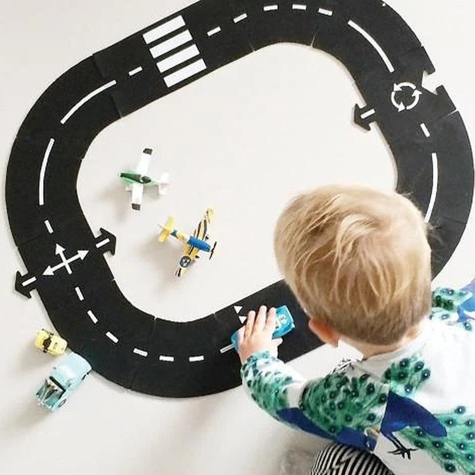 rubber car track toy