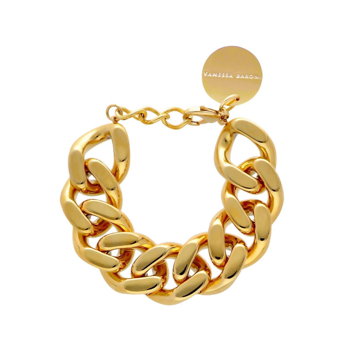 A Vanessa Baroni Chunky Chain Gold Bracelet – Paloma + Co