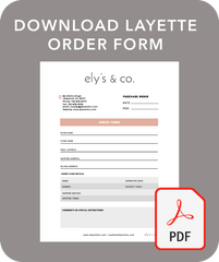 Download Layette Order Form