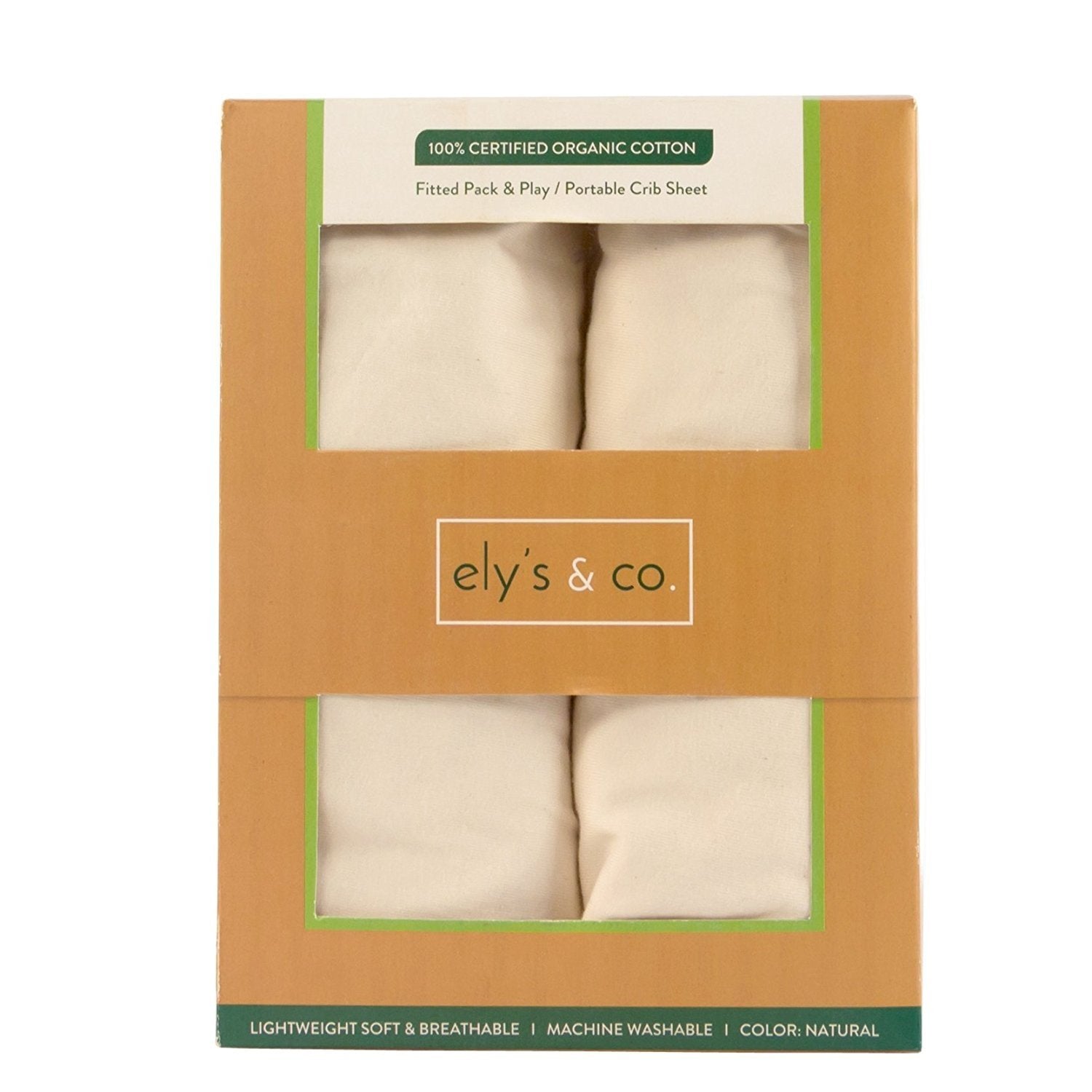 Organic Pack N Play Portable Crib Sheet Set I Natural Ely S Co