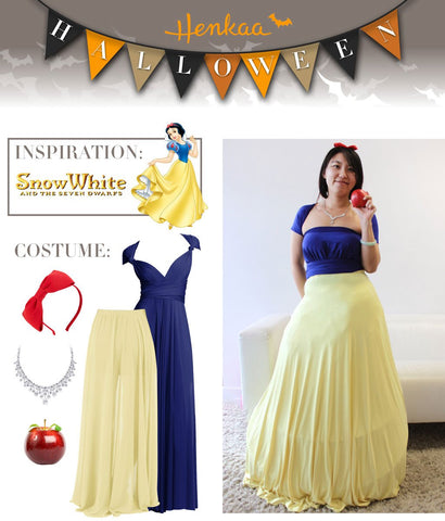 Henkaa Convertible Dress used as Snow White from the Disney animated film Halloween Costume, great cosplay costume that you can wear again.