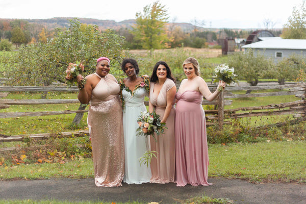 gorgeous group of Henkaa models on set of the Spring/Summer 2019 Garden Party photoshoot.