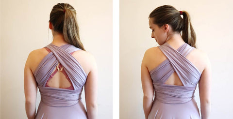 How to Wear a Bra with a Convertible Infinity Dress HENKAA BANDEAU & SAKURA  Lola #shorts 