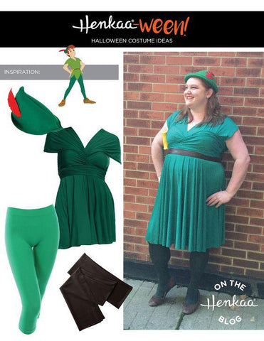 Henkaa Convertible Dress used as Peter Pan Halloween Costume, great cosplay costume that you can wear again.