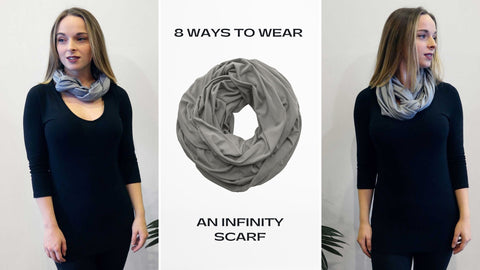 Sydney Infinity Loop Scarf by Henkaa Twisted Loop and Single Twist