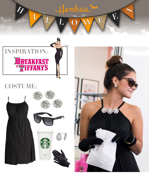 Henkaa Convertible Dress used as Tiffany Audrey Hepburn's character from Breakfast at Tiffany's Halloween Costume, great cosplay costume that you can wear again.