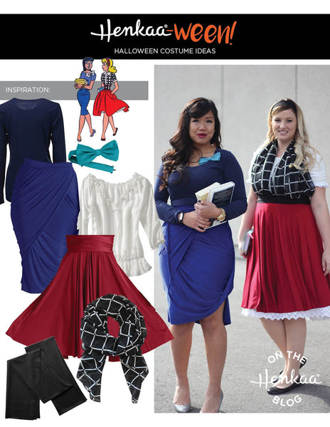 Henkaa Convertible Dress used as Betty and Veronica from the Archie Comics Halloween Costumes, great cosplay costume that you can wear again.