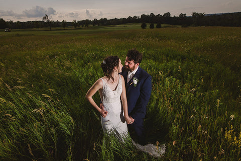 Rachel and Joel's romantic wedding featuring Henkaa Convertible Dresses made in Canada, fits up to a street size 24, no alterations, bridesmaid dress you can wear again. 