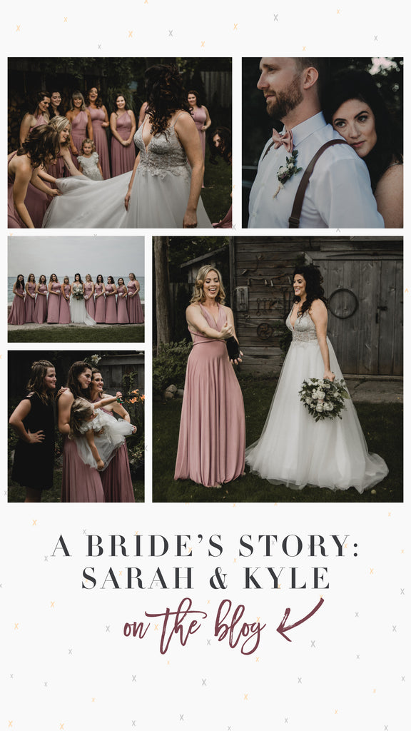 A Bride's Story: Sarah & Kyle Henkaa Dusty Rose Sakura Maxi