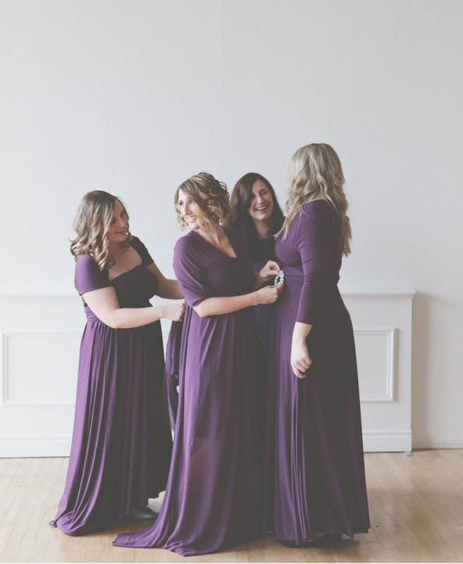 iris purple dress