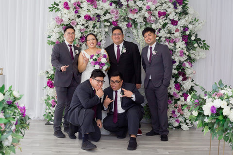 Yvonne and Joshua's Wedding Groomsmen @emblazephotography