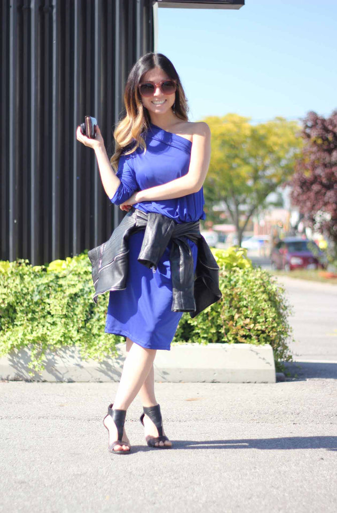 The Oceans ~ Scintillating blue convertible dress (20+ ways to wear)